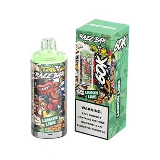 Wegwerp E Sigaret Razz Bar 60000 Puffs Vape