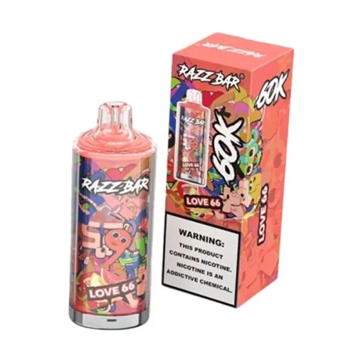 Wegwerp E Sigaret Razz Bar 60000 Puffs Vape