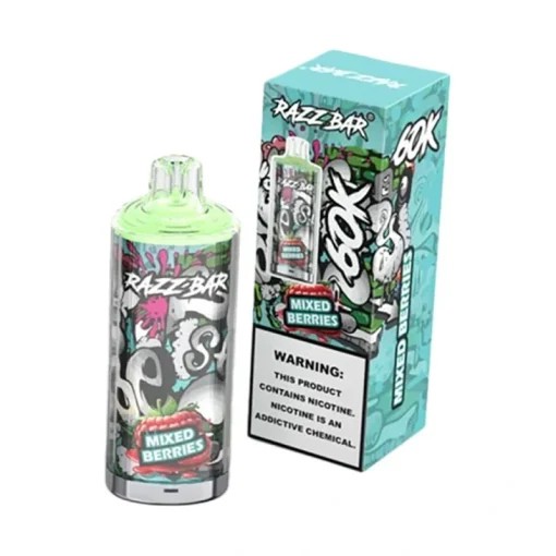 Wegwerp E Sigaret Razz Bar 60000 Puffs Vape