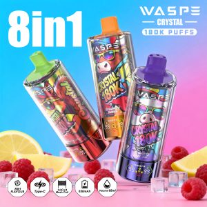Wegwerp E Sigaret WASPE Crystal 180K Puffs 8 in 1 Vape