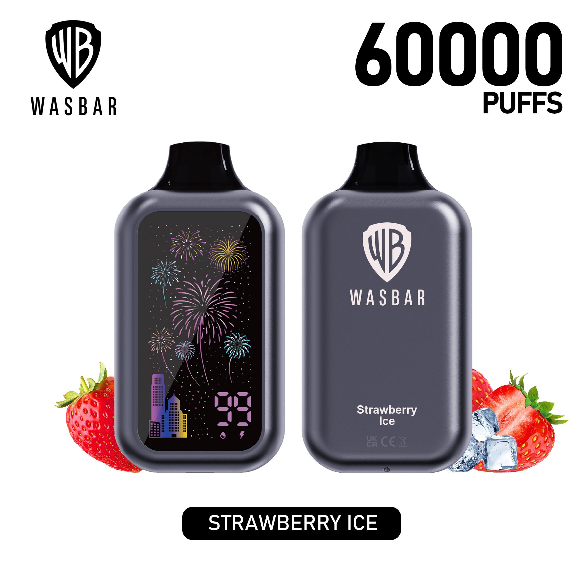 Wegwerp E Sigaret Wasbar 60000 Puffs Vape