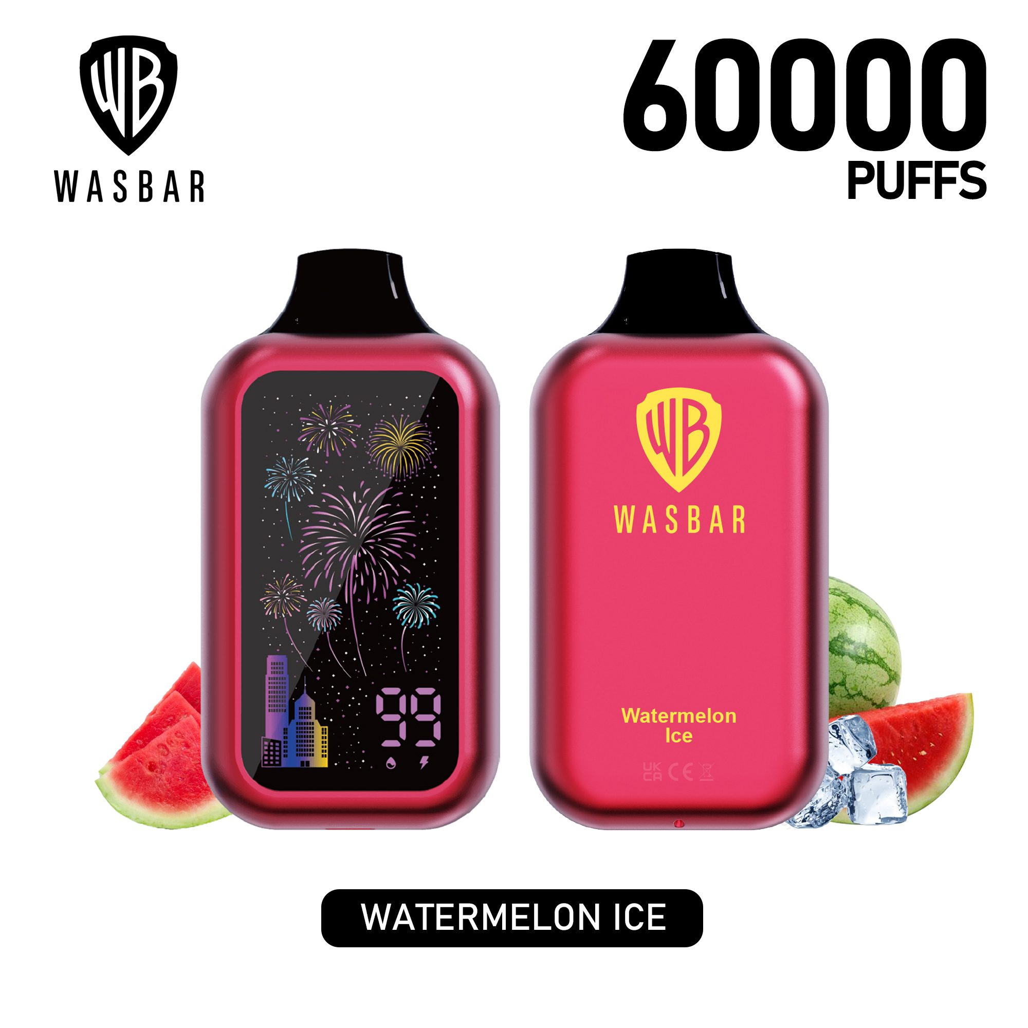 Wegwerp E Sigaret Wasbar 60000 Puffs Vape