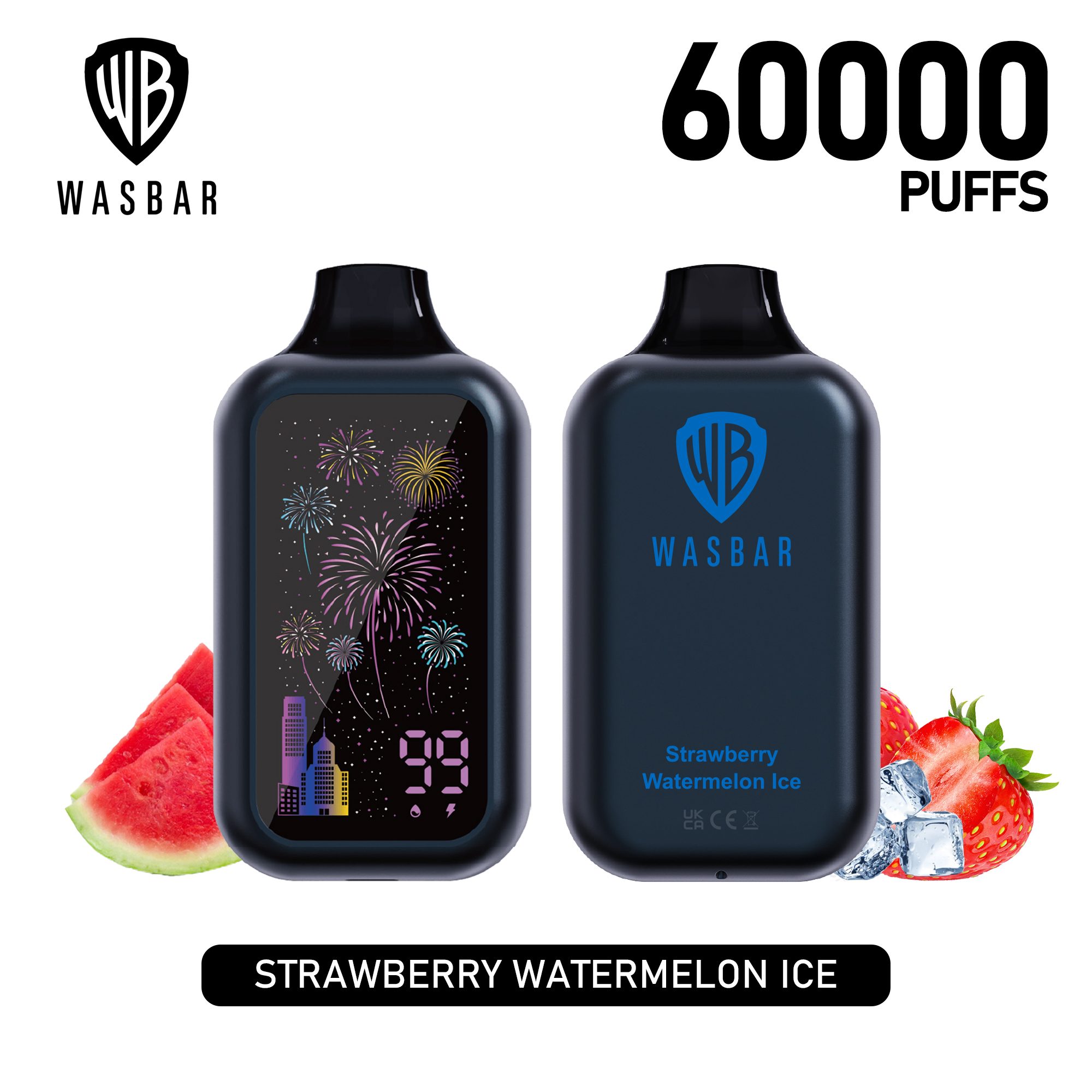 Wegwerp E Sigaret Wasbar 60000 Puffs Vape