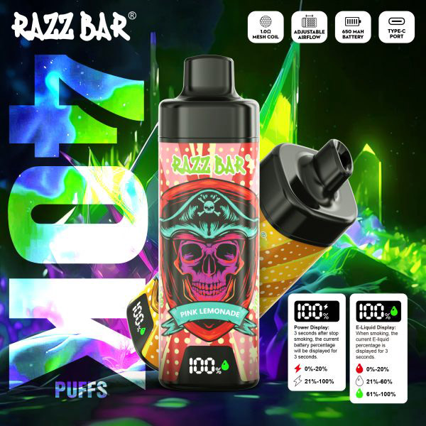 Wegwerp E Sigaret Razz Bar 40K Puffs Vape