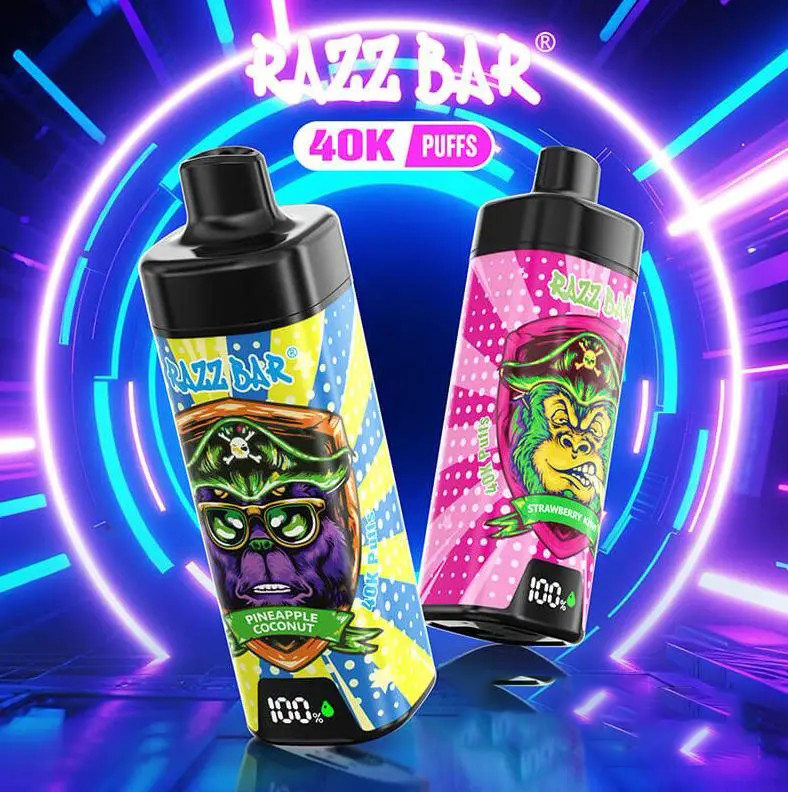 Wegwerp E Sigaret Razz Bar 40K Puffs Vape