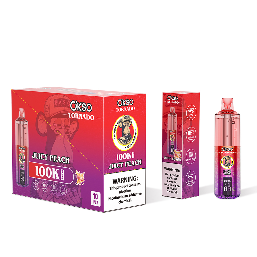 Wegwerp E Sigaret OKSO Tornado 100K Puffs Vape