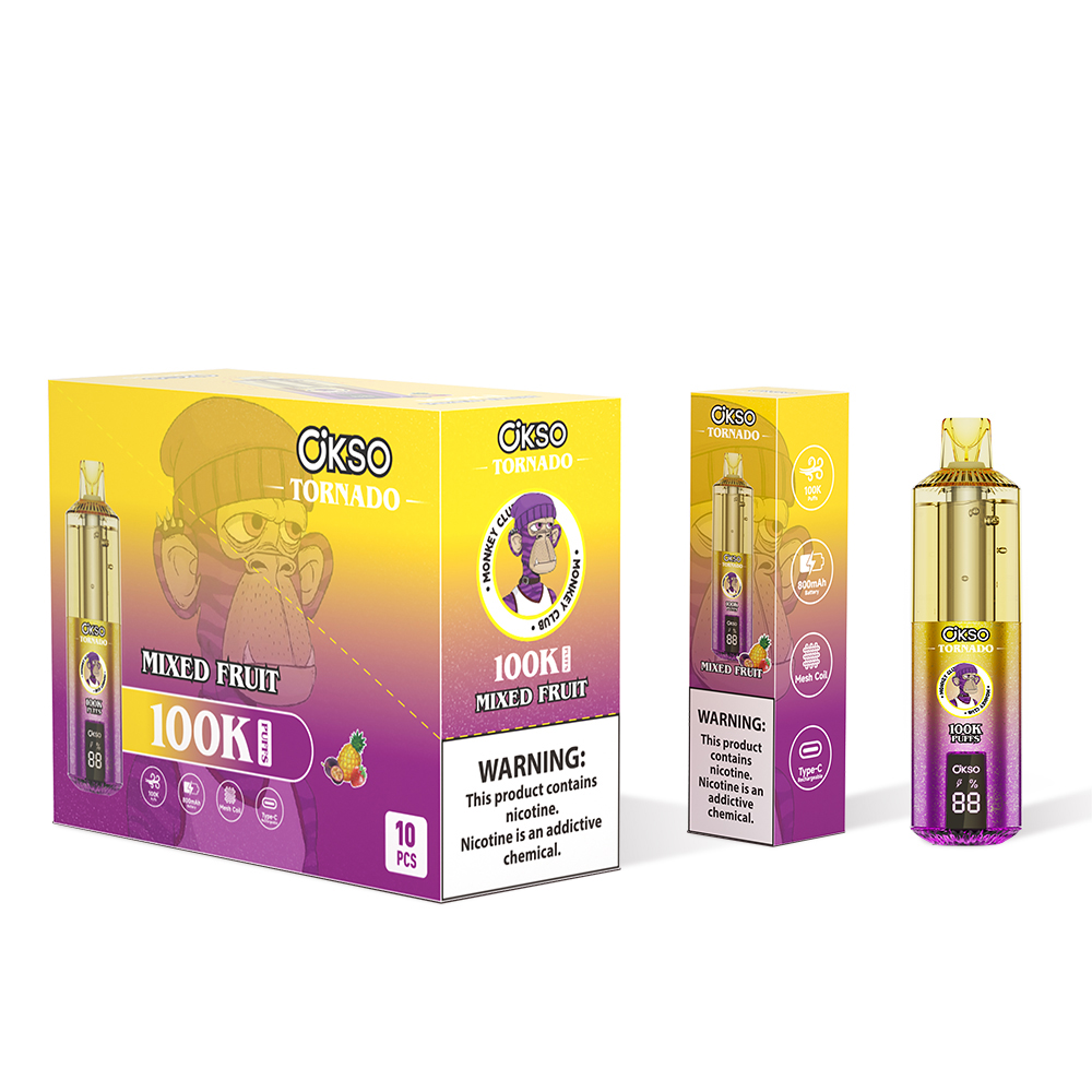 Wegwerp E Sigaret OKSO Tornado 100K Puffs Vape