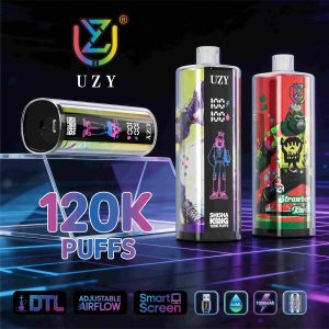Wegwerp E Sigaret UZY Shisha Hookah King 120K Puffs Vape