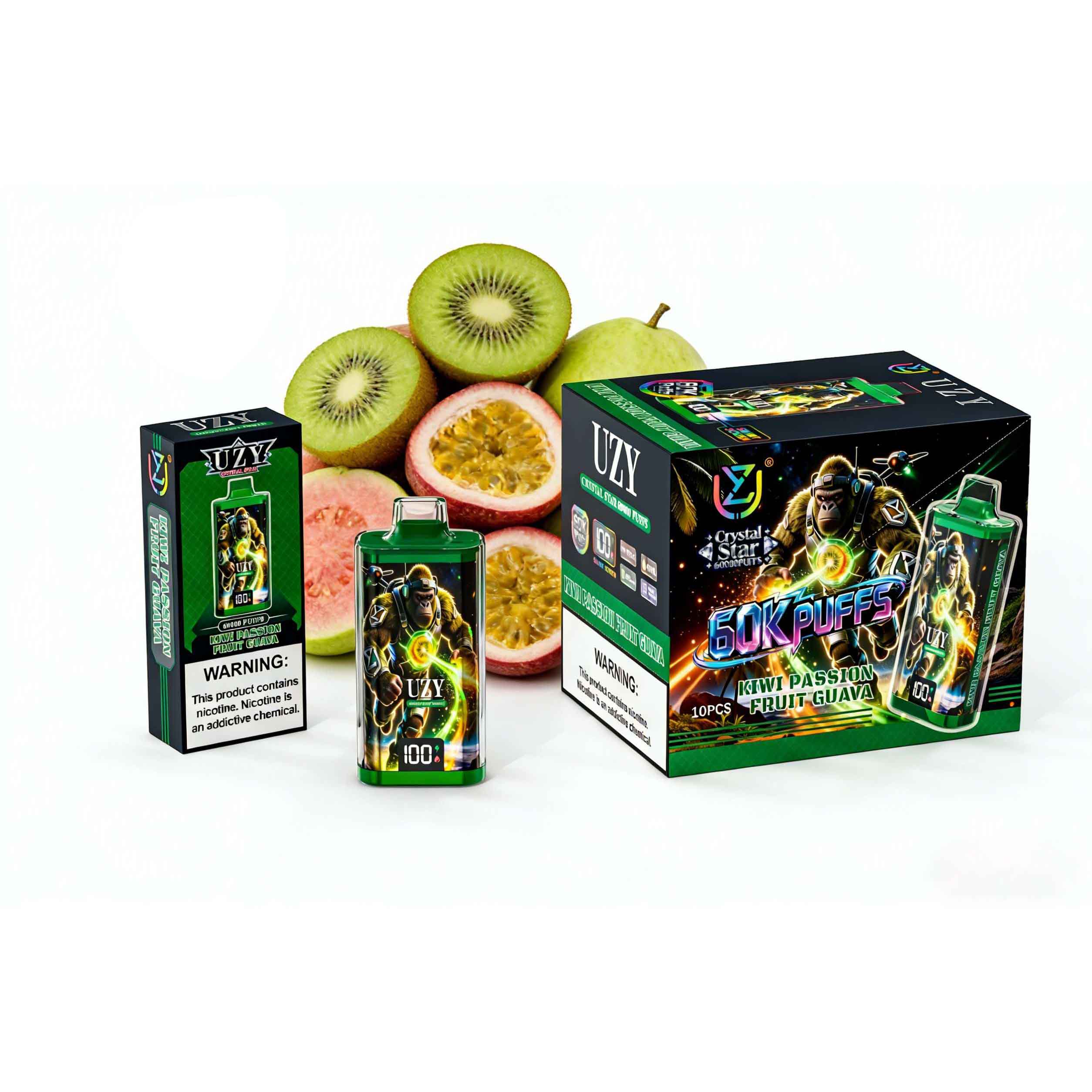 Wegwerp E Sigaret UZY Crystal Star 60000 Puffs Vape