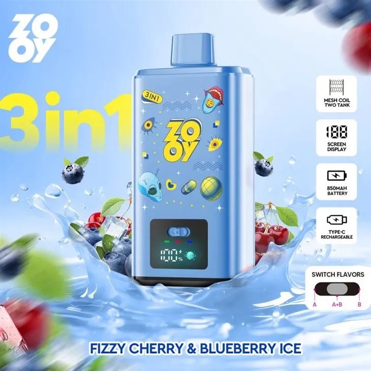 Wegwerp E Sigaret ZOOY 150K Puffs 3 in 1 Vape