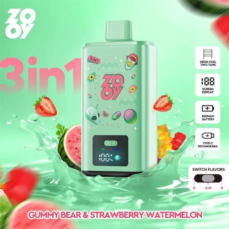 Wegwerp E Sigaret ZOOY 150K Puffs 3 in 1 Vape