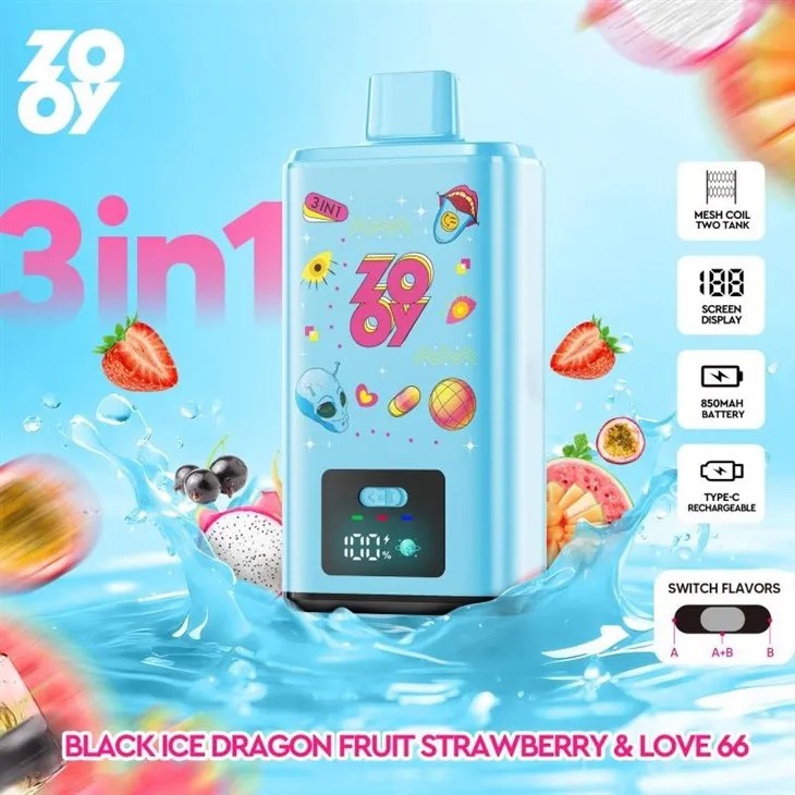 Wegwerp E Sigaret ZOOY 150K Puffs 3 in 1 Vape