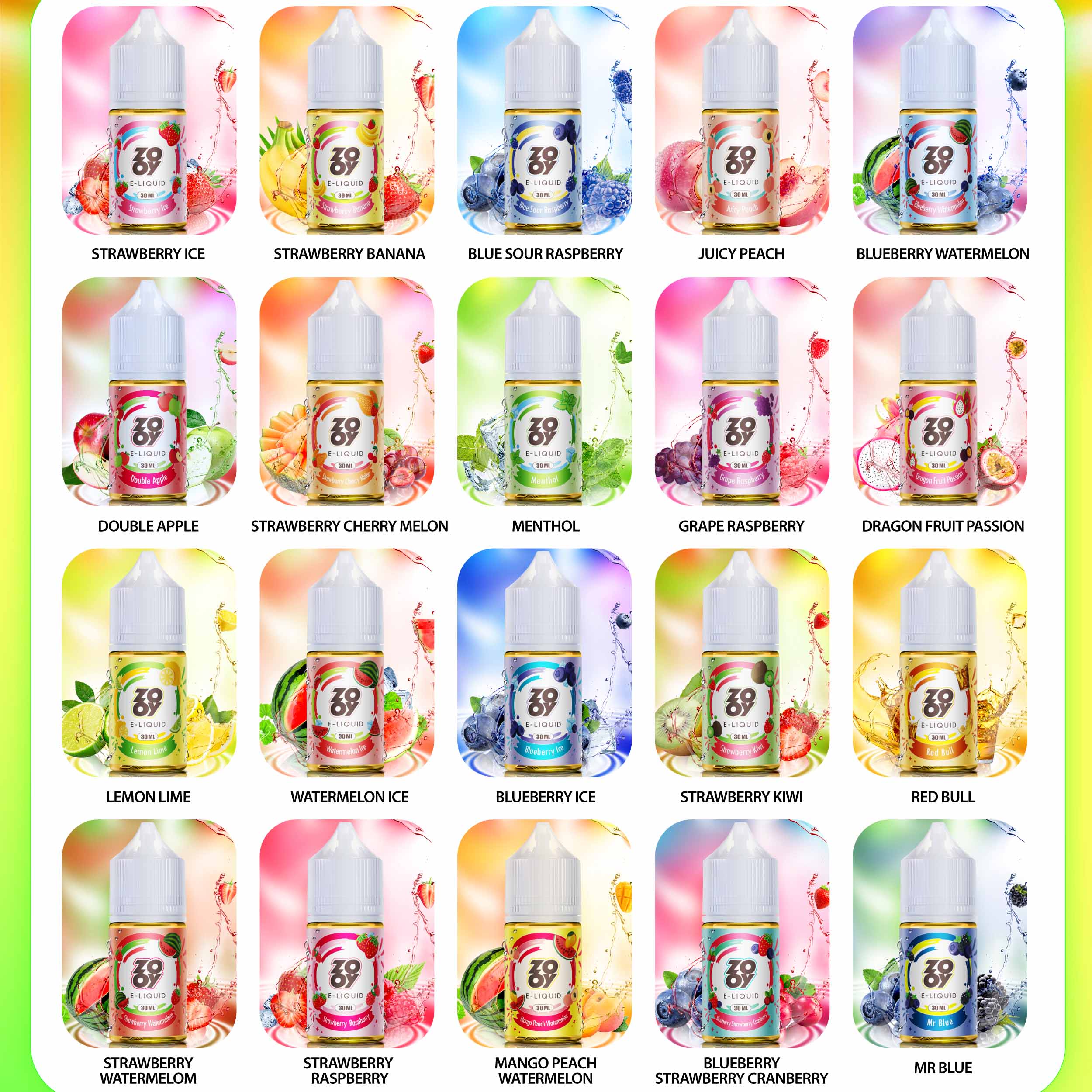 ZOOY E Sigaret E-Liquid 30ML 30MG 50MG Nicotine