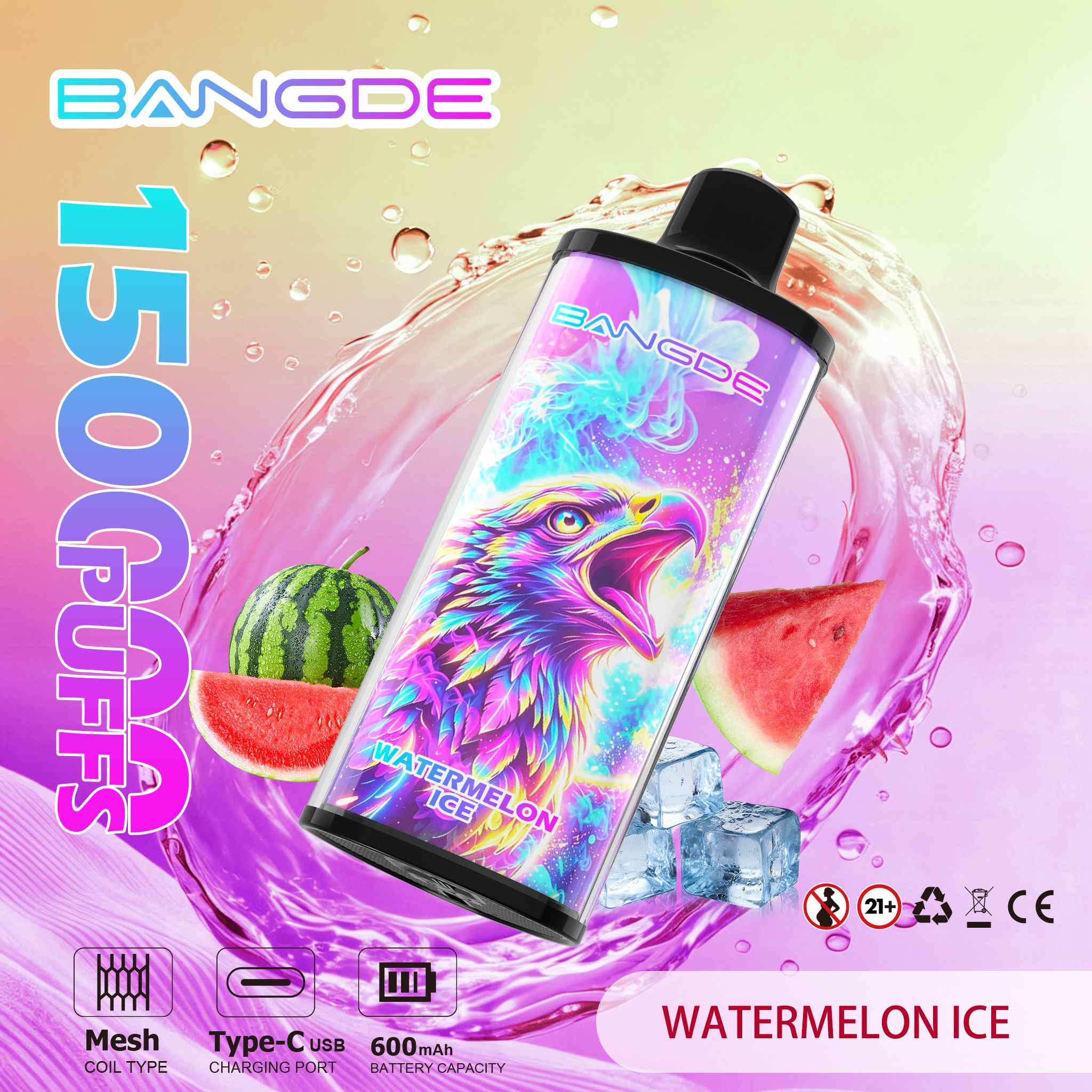 Wegwerp E Sigaret BANGDE 150000 Puffs Vape