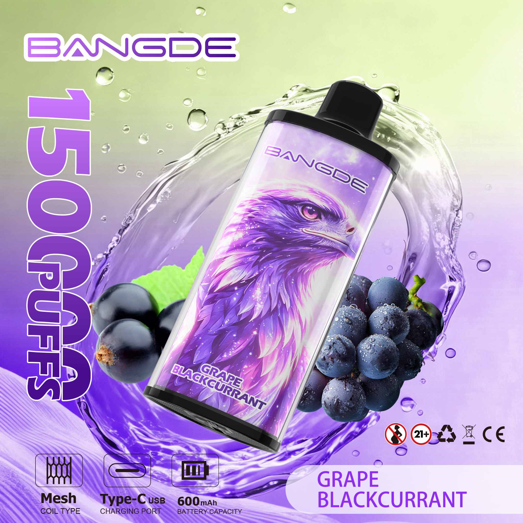 Wegwerp E Sigaret BANGDE 150000 Puffs Vape