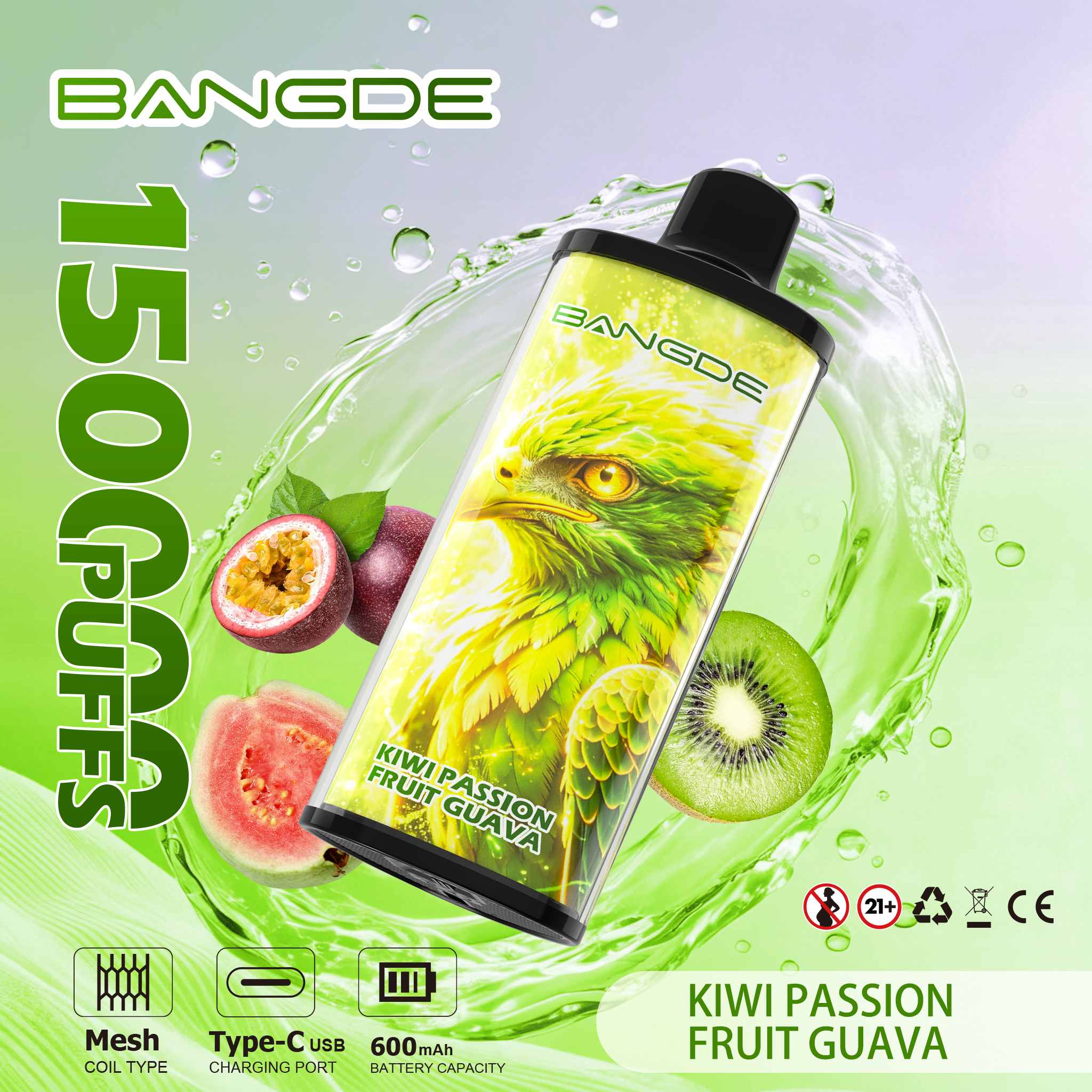 Wegwerp E Sigaret BANGDE 150000 Puffs Vape