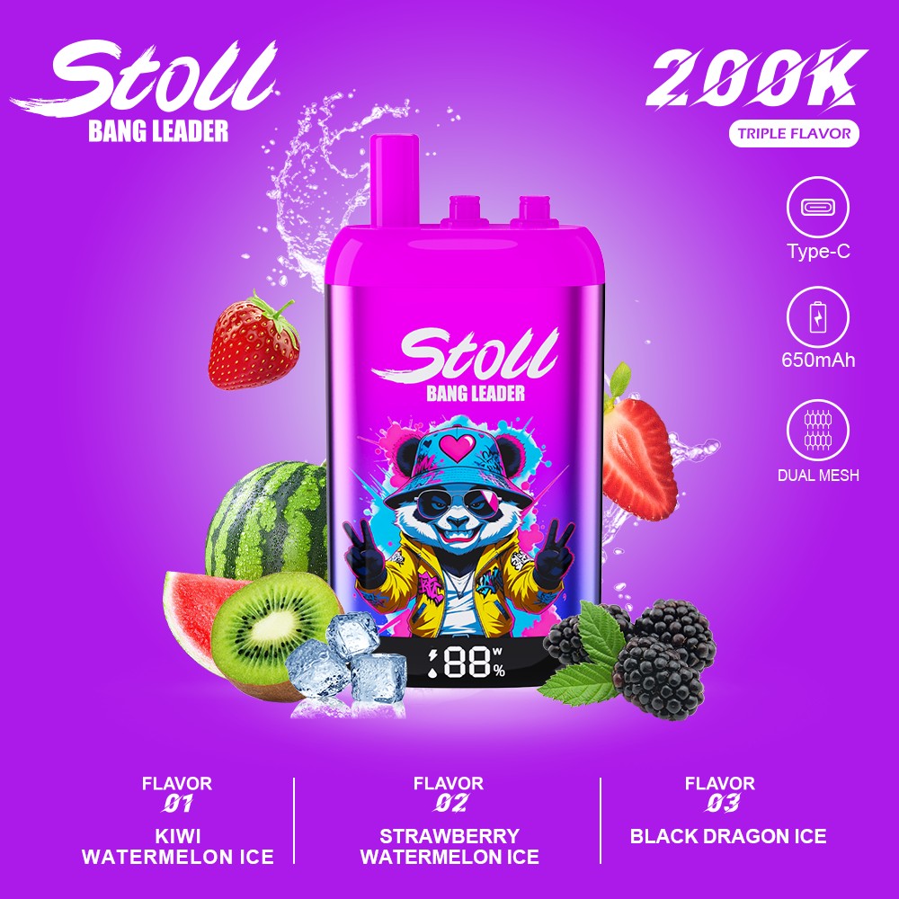 Wegwerp E Sigaret Bang Leader Stoll 200K Puffs 3 in 1 Vape