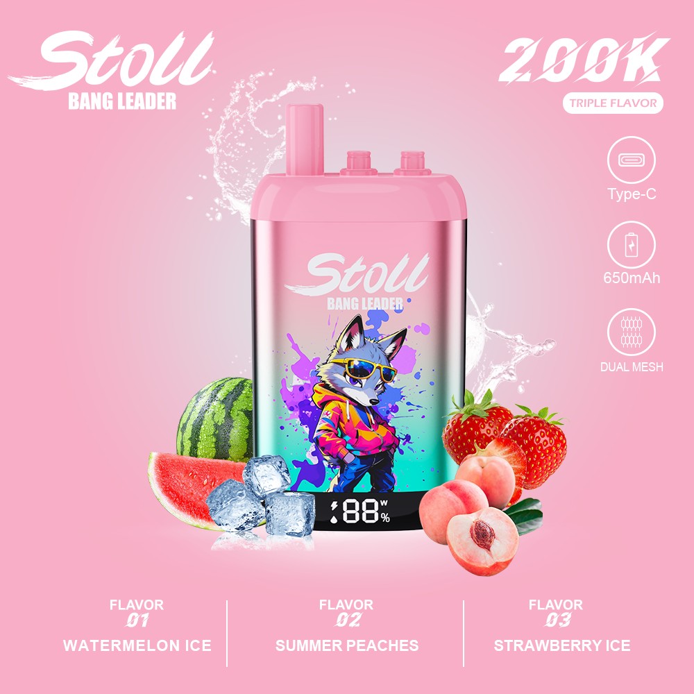 Wegwerp E Sigaret Bang Leader Stoll 200K Puffs 3 in 1 Vape