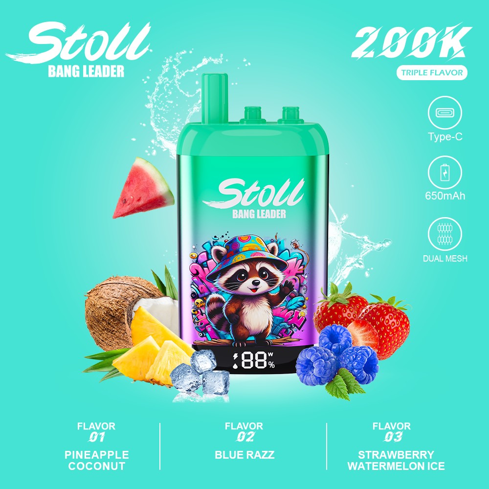 Wegwerp E Sigaret Bang Leader Stoll 200K Puffs 3 in 1 Vape