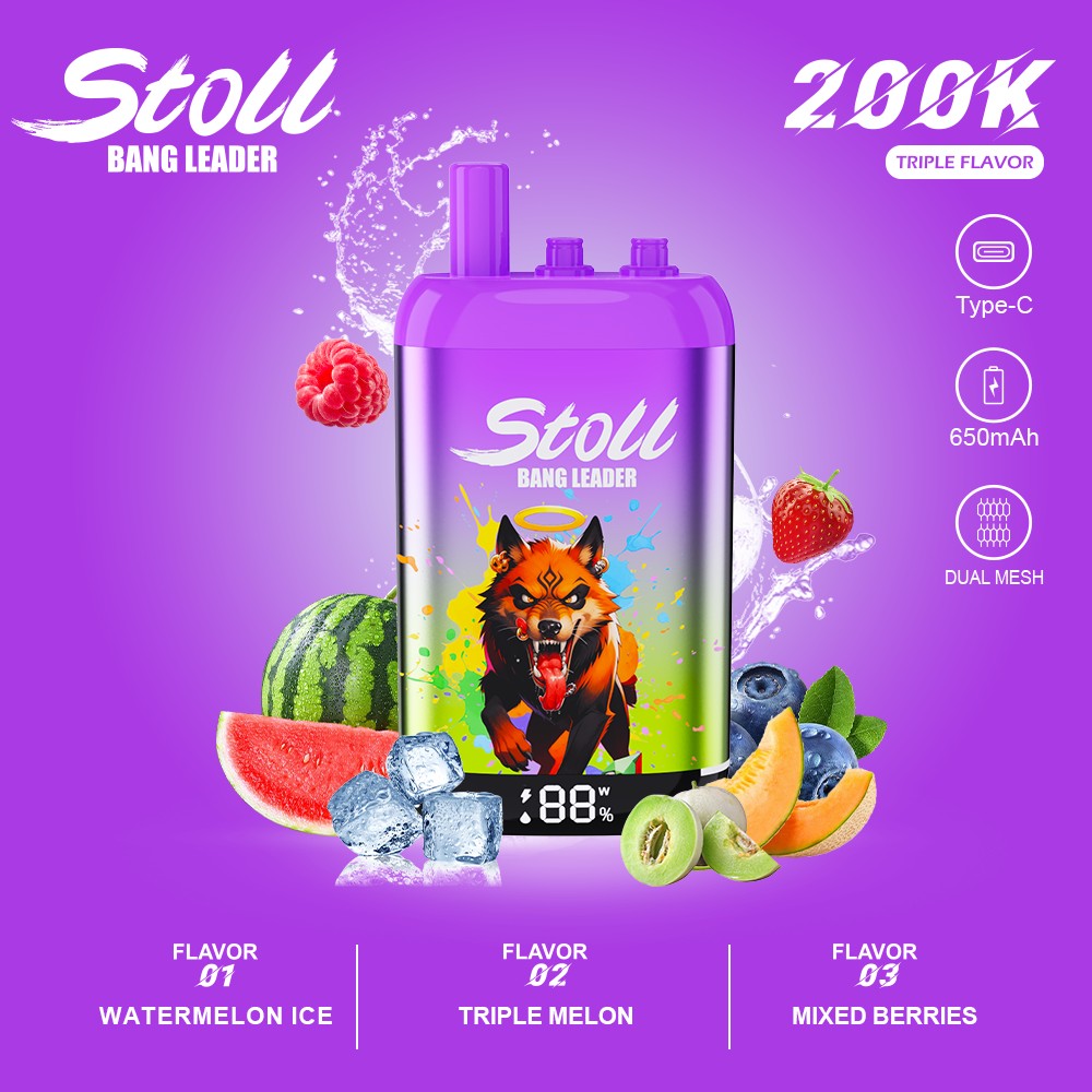 Wegwerp E Sigaret Bang Leader Stoll 200K Puffs 3 in 1 Vape