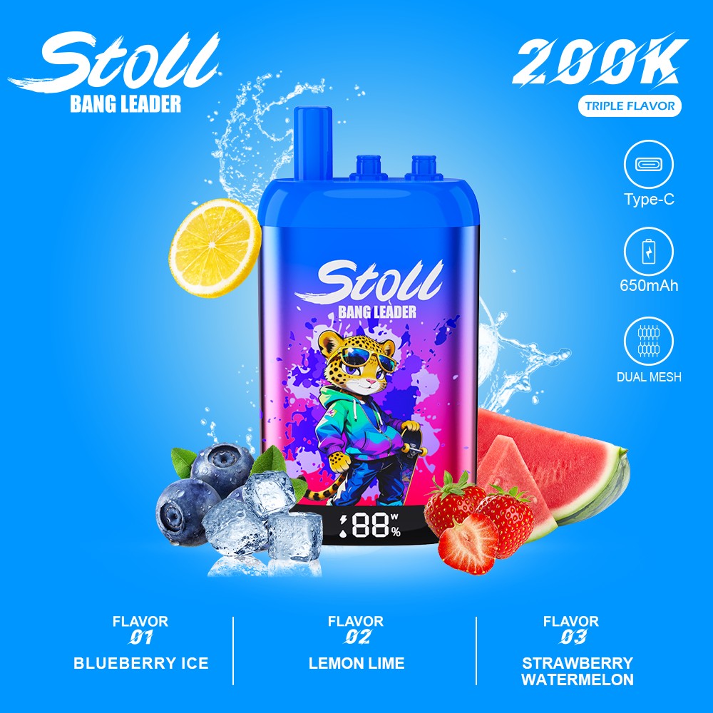 Wegwerp E Sigaret Bang Leader Stoll 200K Puffs 3 in 1 Vape