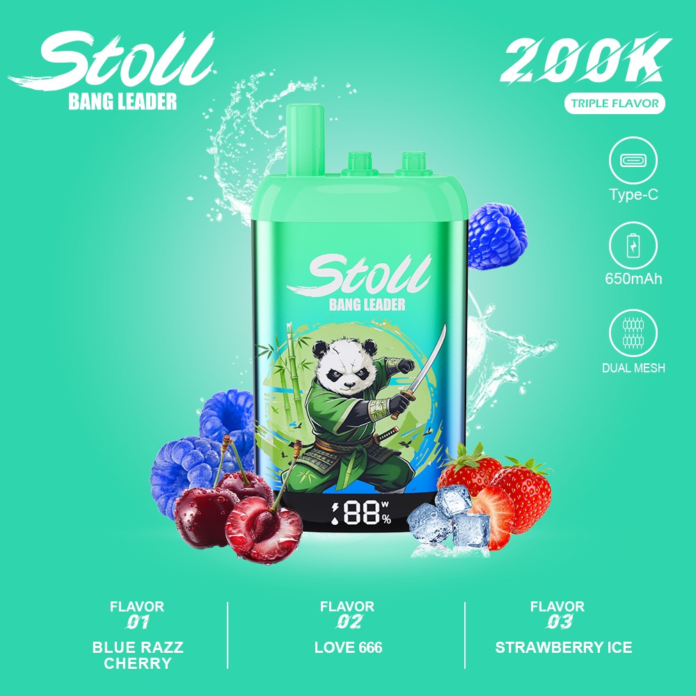 Wegwerp E Sigaret Bang Leader Stoll 200K Puffs 3 in 1 Vape