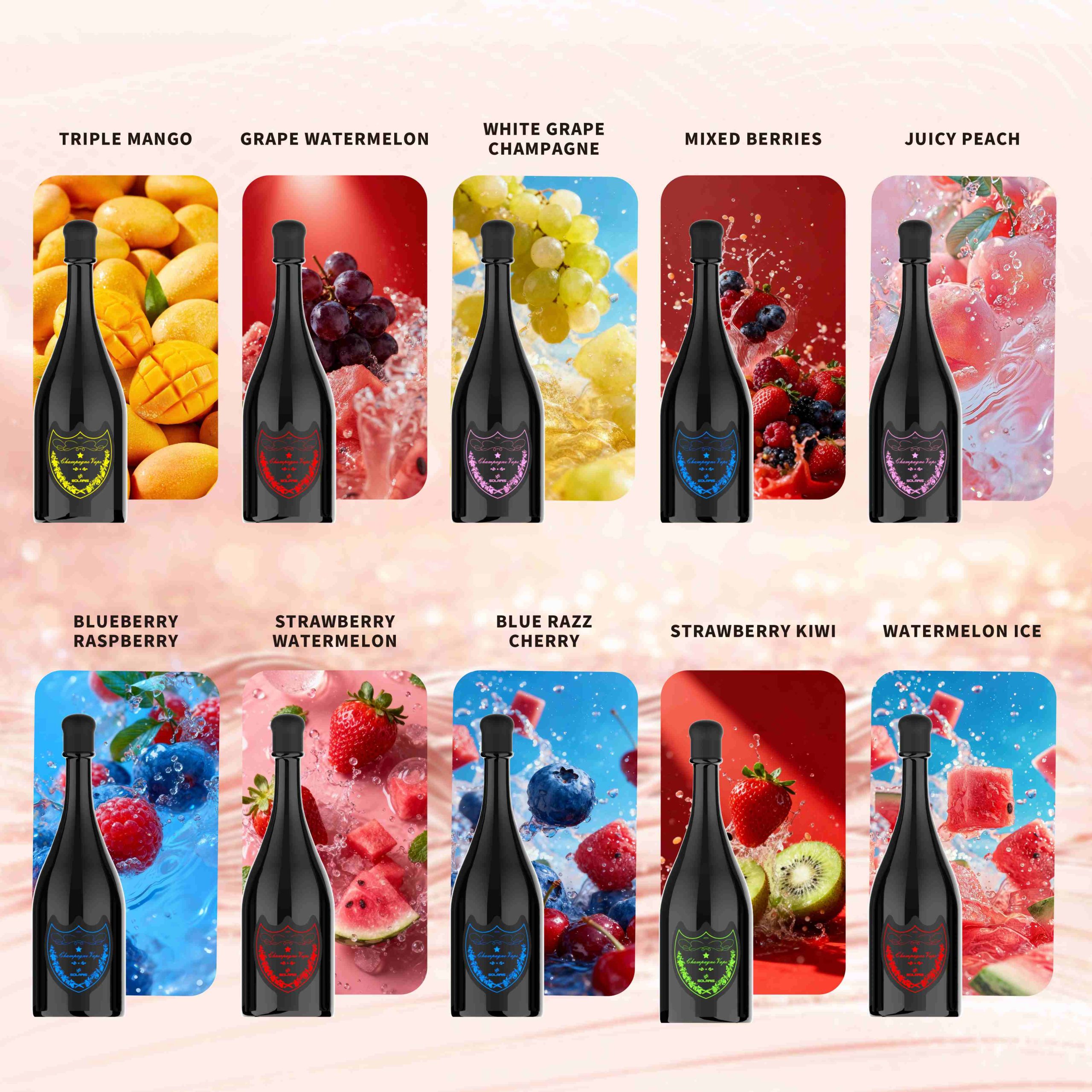 Wegwerp E Sigaret Solaris Champagne 30000 Puffs Vape