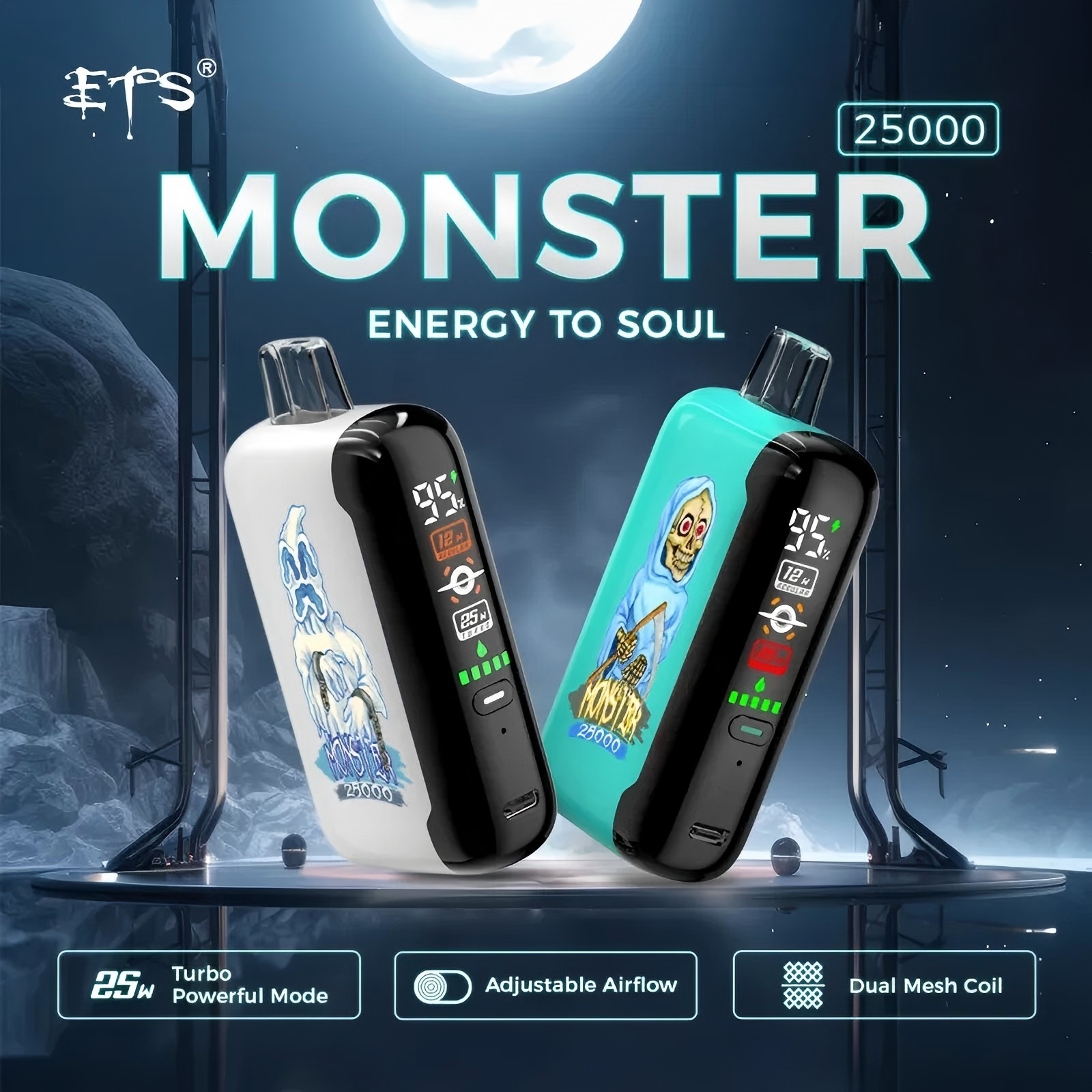 Wegwerp E Sigaret ETS Monster 25000 Puffs Vape