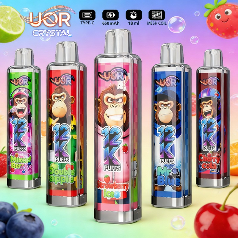 Wegwerp E Sigaret UOR Crystal 12000 Puffs Vape